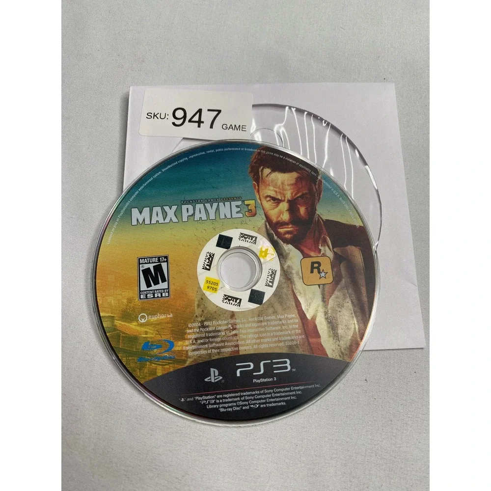 Max Payne 3 Sony PlayStation 3